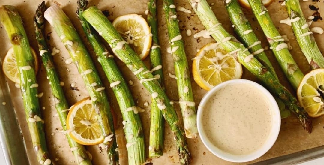 Asparagus with Tahini Sauce