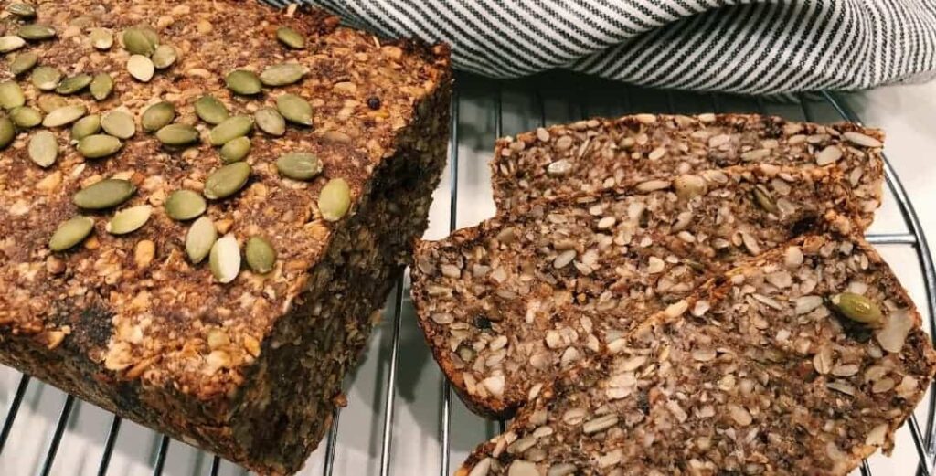 High Fiber Nut and Seed Bread - Anti-aging food