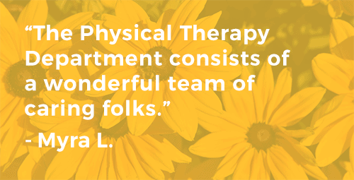 Testimonial of physical therapy patient Myra L - Root Cause Medical Clinics Clearwater FL