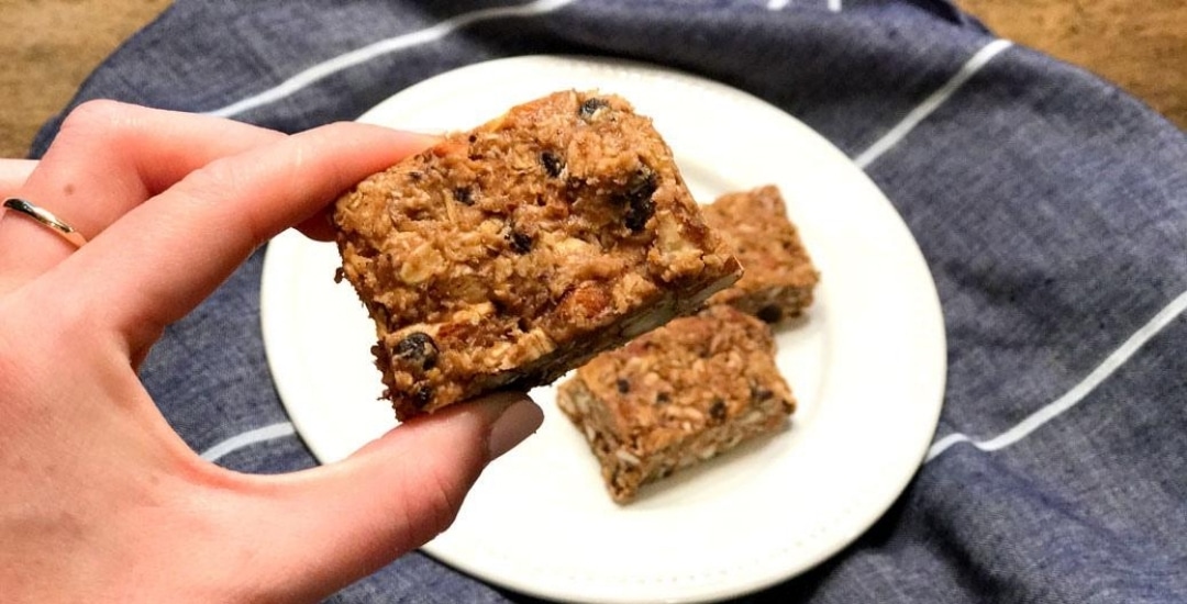 No Sugar Oatmeal Nut Chocolate Bars