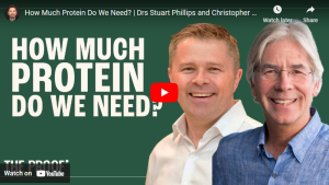 How much protein do we need: Dr. Stuart Phillips and Dr; Christopher Gardner