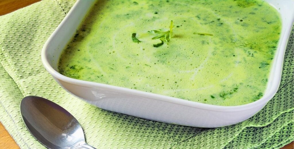 Sweet Green Pea and Asparagus Soup