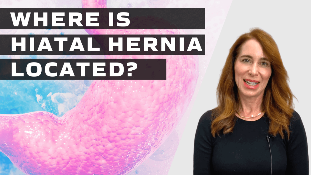 Where can hiatal hernia pain be felt