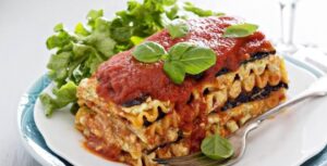 Gluten-free Plant Based Zucchini Pesto Lasagna